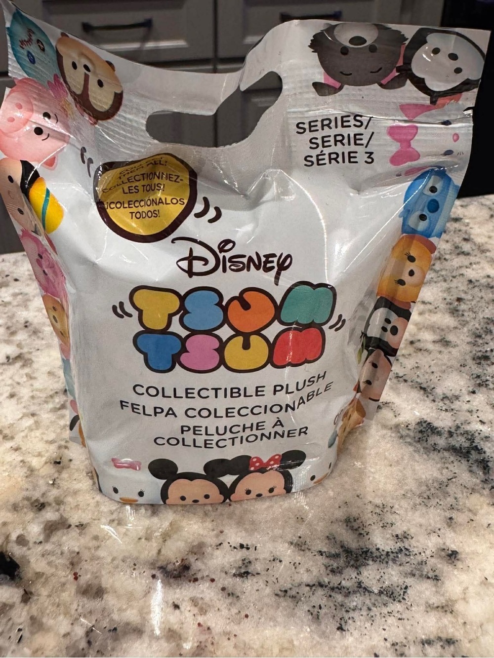 Disney Tsum Tsum Collectible Plush - White, Blue, Yellow, Pink, Black